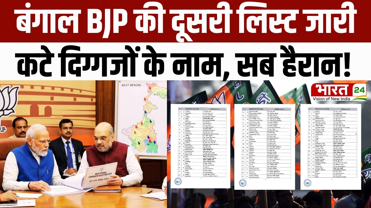 Bengal Election 2026 BJP Candidates 2nd List: बंगाल BJP की दूसरी लिस्ट जारी| West Bengal | Modi