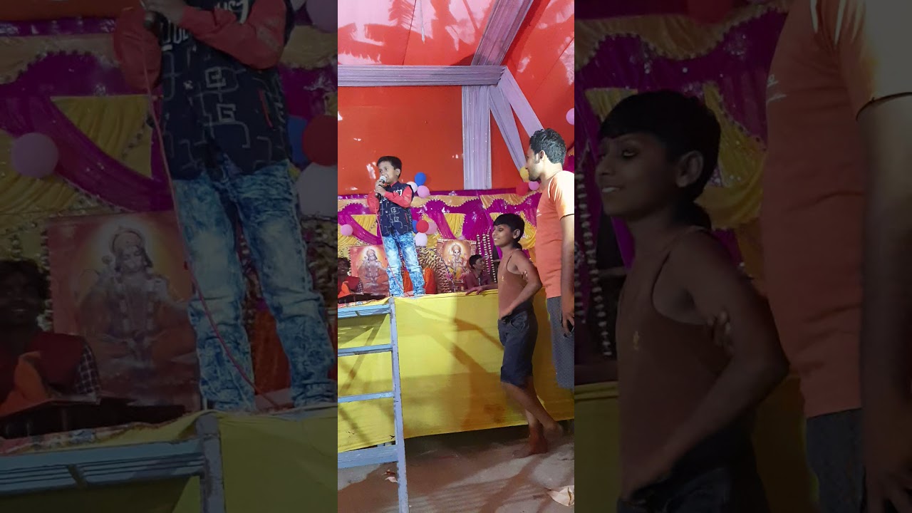 ansh mishra ka stage program janeu geet gate hue