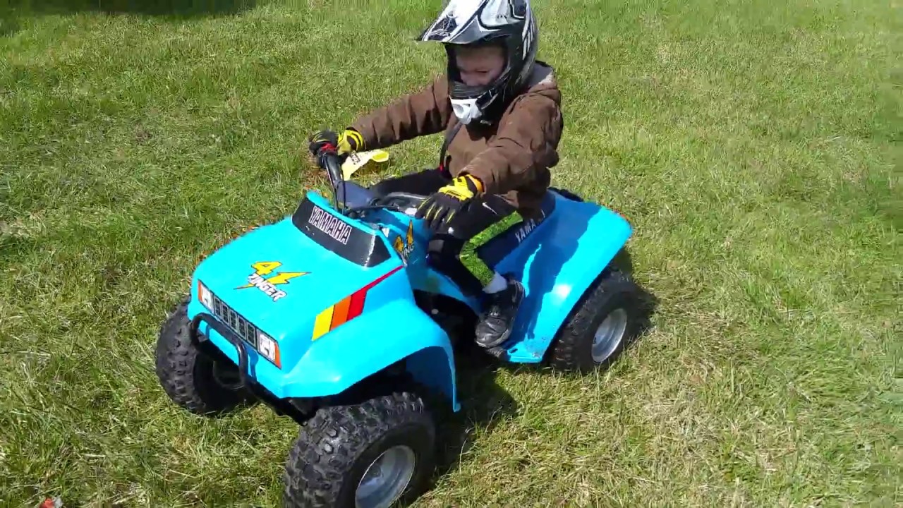 1986 Yamaha Zinger 60cc fourwheeler video