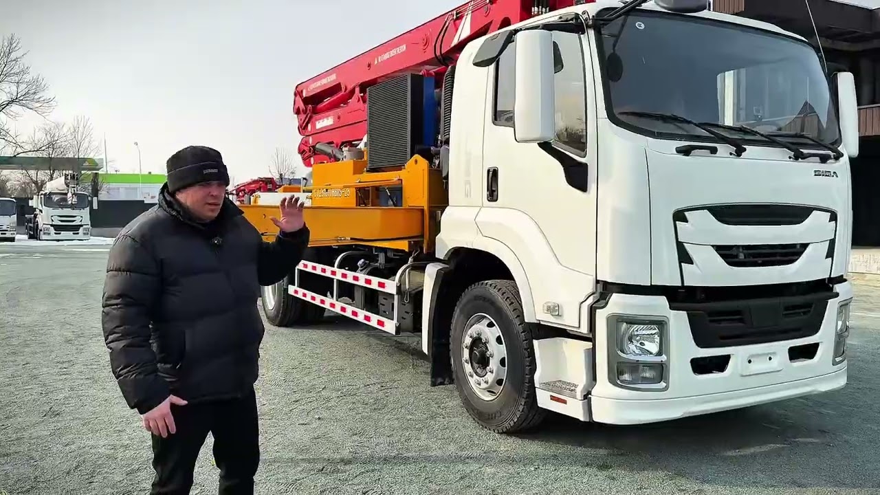 НОВЫЙ БЕТОНОНАСОС 25 метров на шасси ISUZU GIGA 🔝