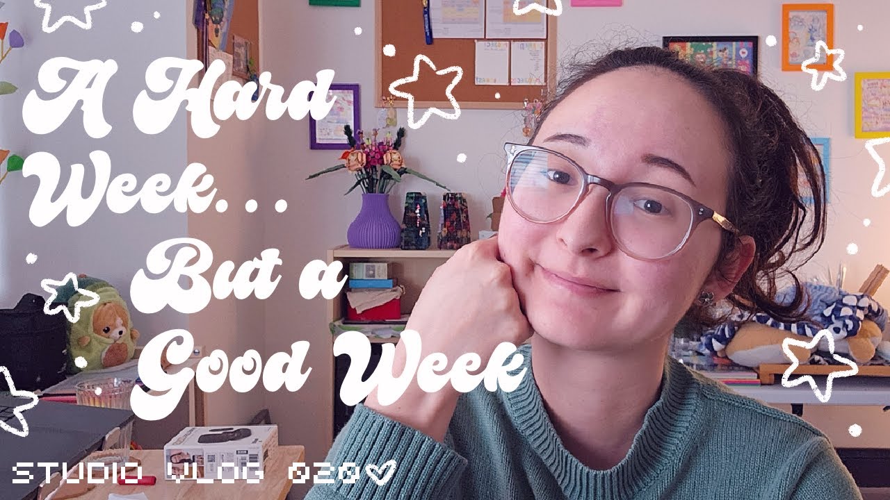 Color studies, new icon designs, and no sleep | studio vlog 020♡