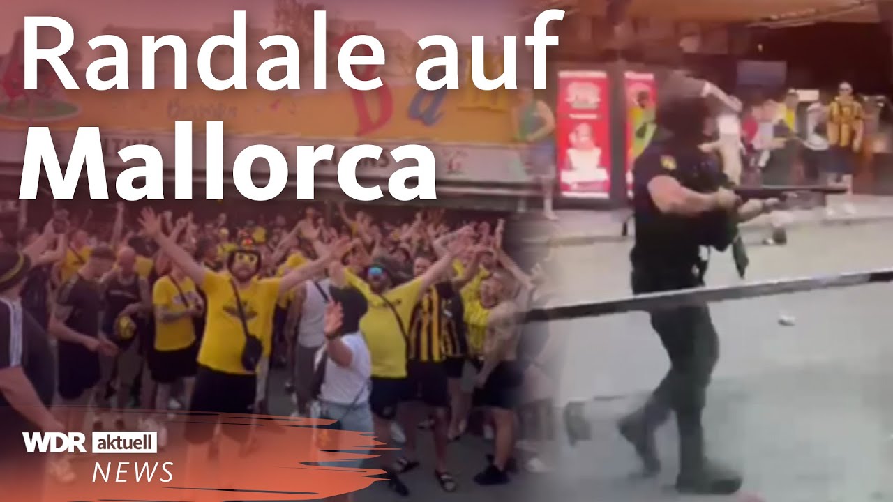 Ausschreitungen auf Mallorca: Aachen-Fans randalieren auf Schinkenstra&szlig;e | WDR Aktuelle Stunde