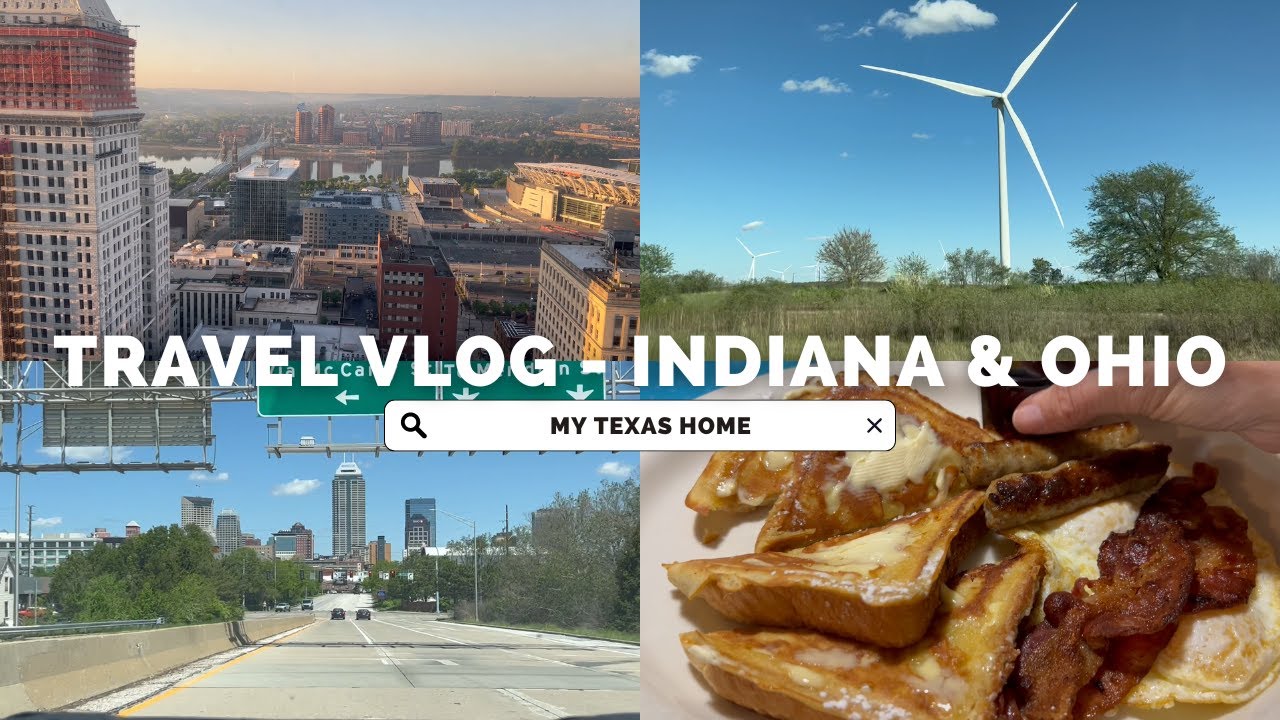 TRAVEL VLOG: Packing for Indiana & Ohio | Dollar Tree Shopping, Little Cute Towns, City Night Dinner