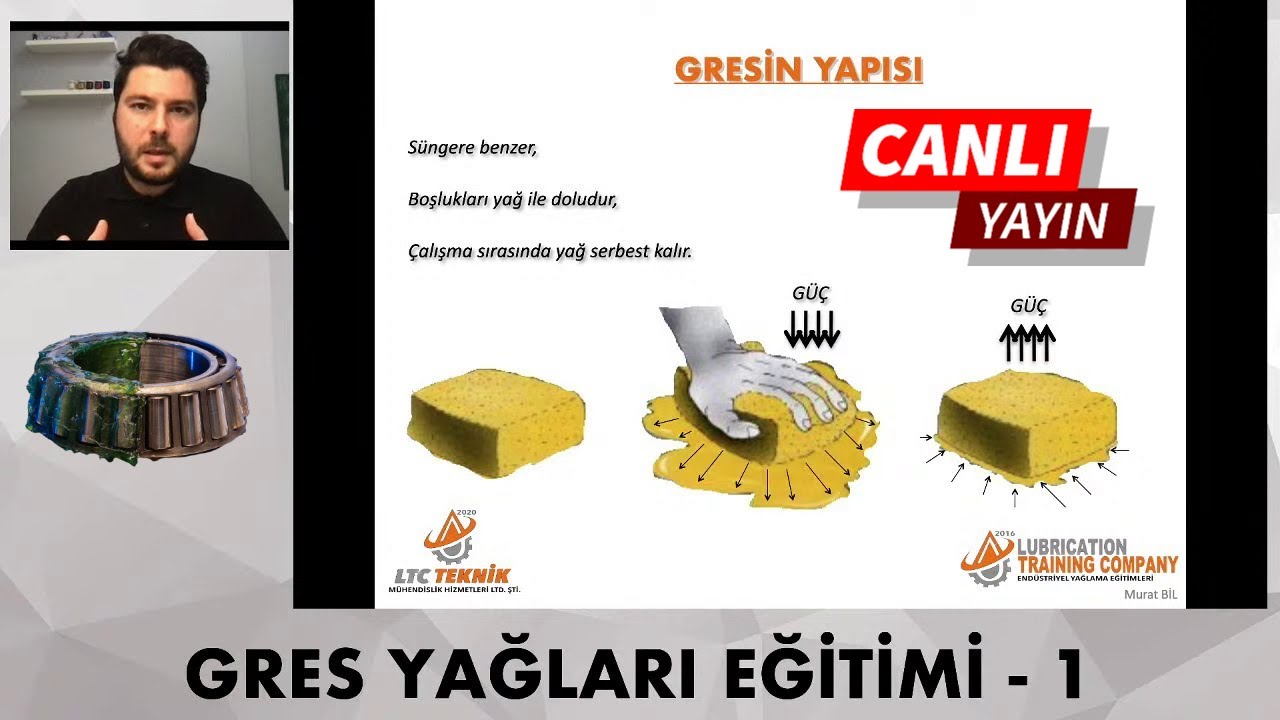 CANLI YAYIN - GRES YAĞLARI EĞİTİMİ -1 / gres yağı seçimi , gres yağı uygulaması
