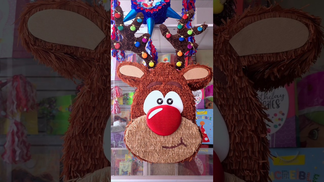 Последние штрихи! Украшаем рождественскую пиньяту в виде оленя 🦌🎄 #шорты #срождеством #поделки