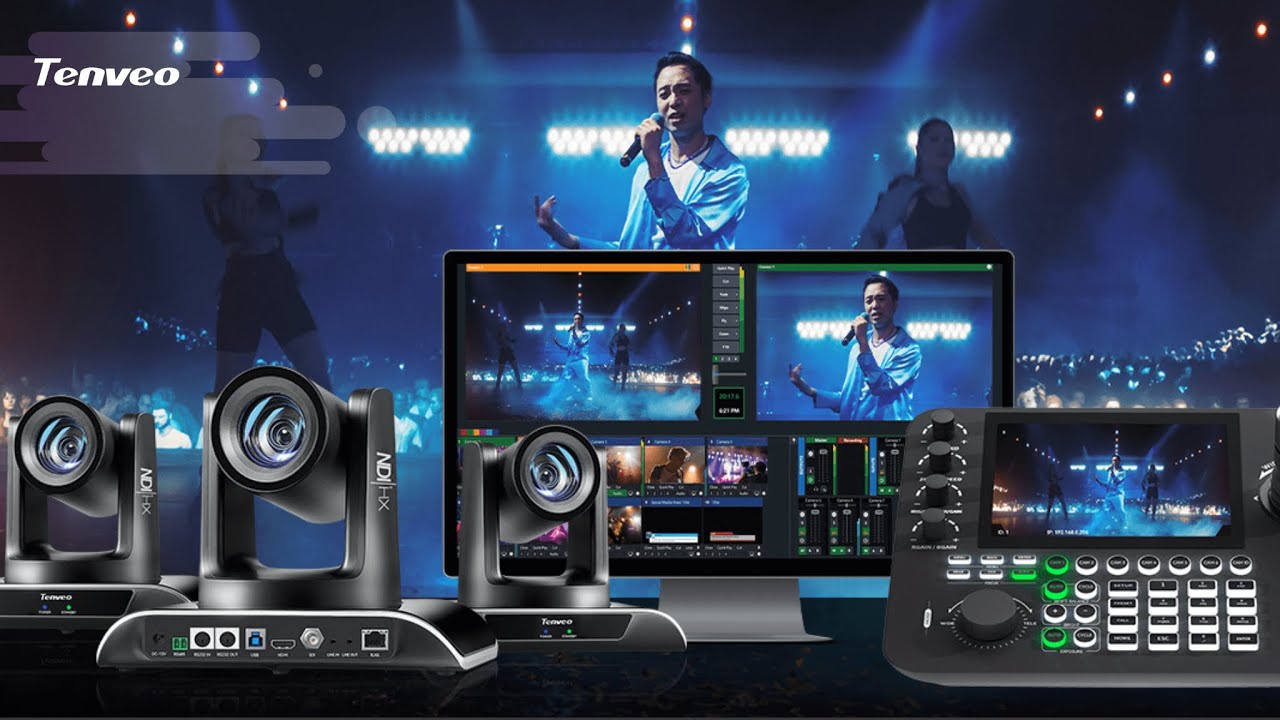 Tenveo KB300PRO - PTZ Camera and Joystick Controller Connection Diagram