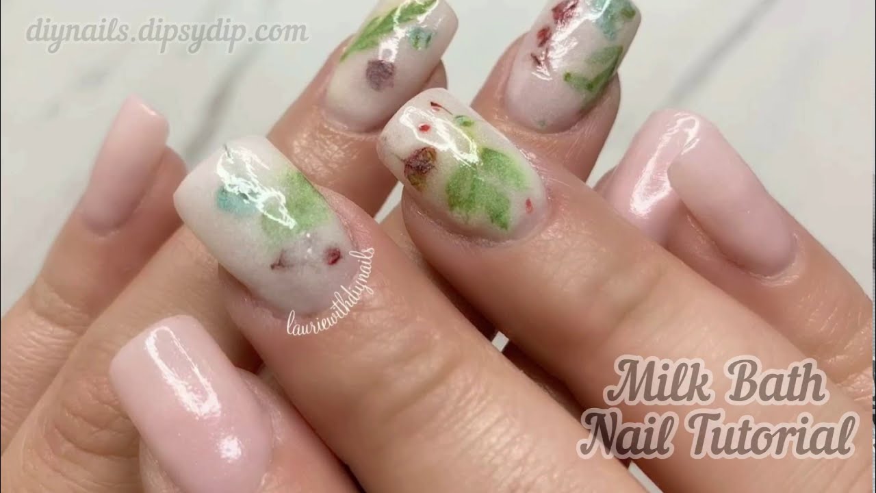 Taylor&rsquo;s gorgeous milk bath nails tutorial! 👀