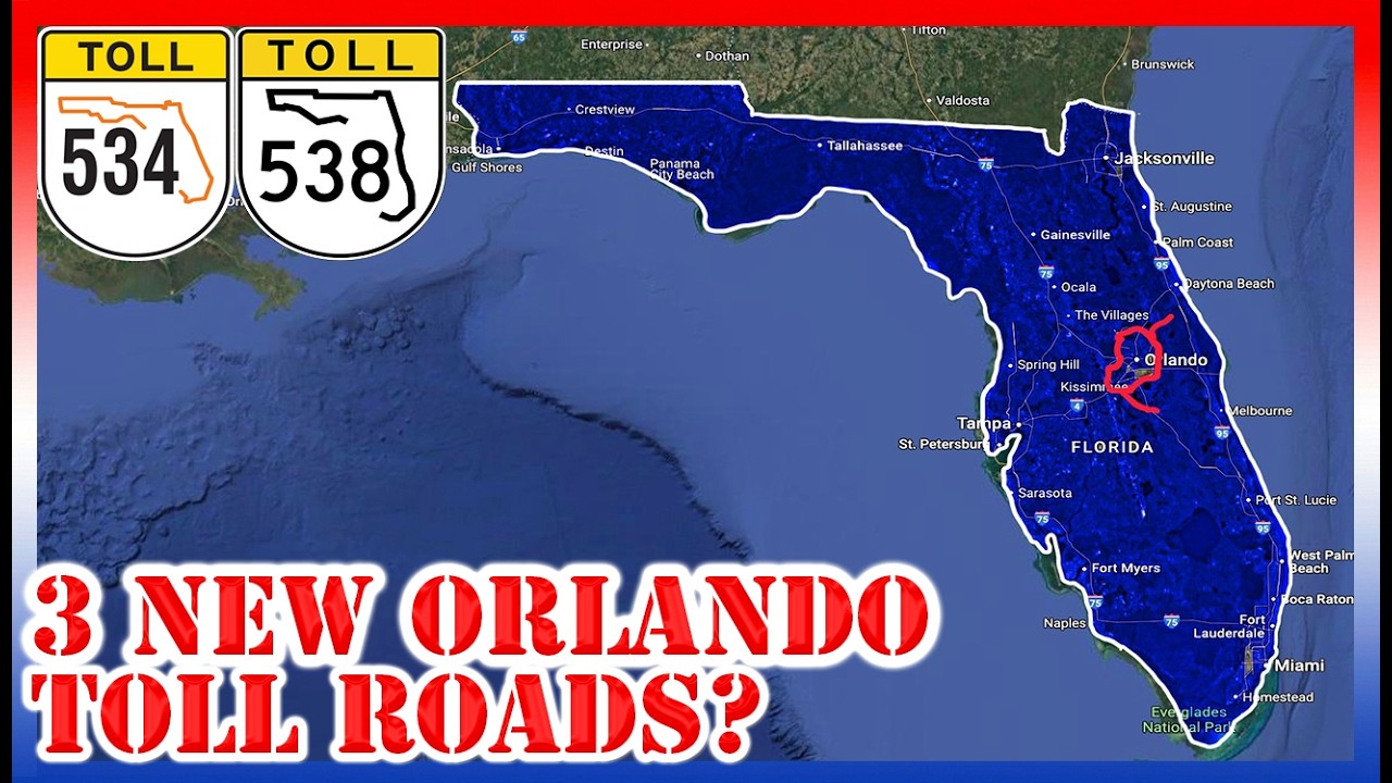 Why Florida Is Building 3 NEW TOLL ROADS in the Orlando Area