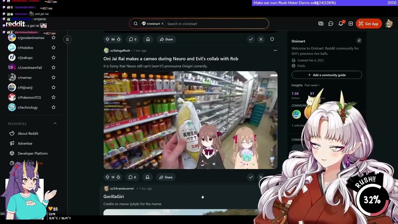 Giri watched robcdee trying to make Neuro-Sama say onigiri clip