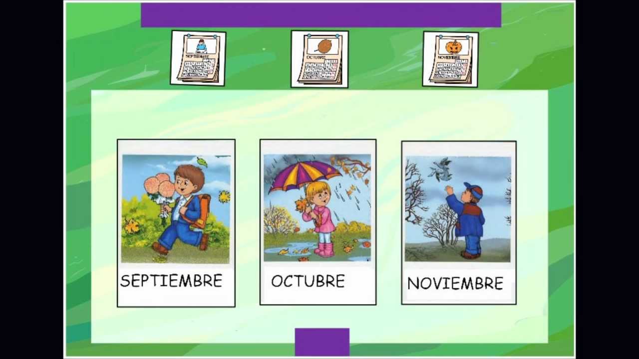 CANCIÓN LOS MESES DEL AÑO. CON PICTOGRAMAS