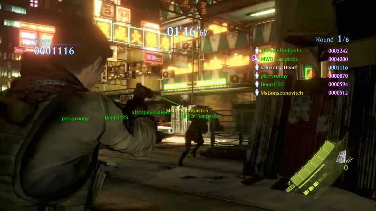 Resident evil 6 Predator mode match 2