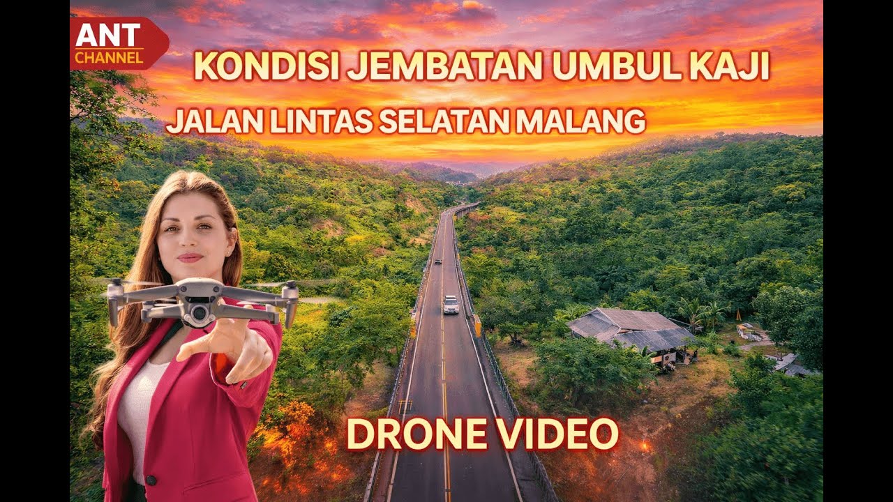 Kondisi jembatan umbul umbul jalan lintas selatan jelang tahun Baru 2026