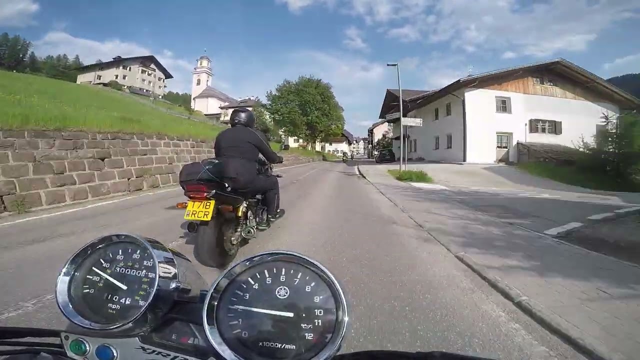 Riding the Alps on a Yamaha XJR1300