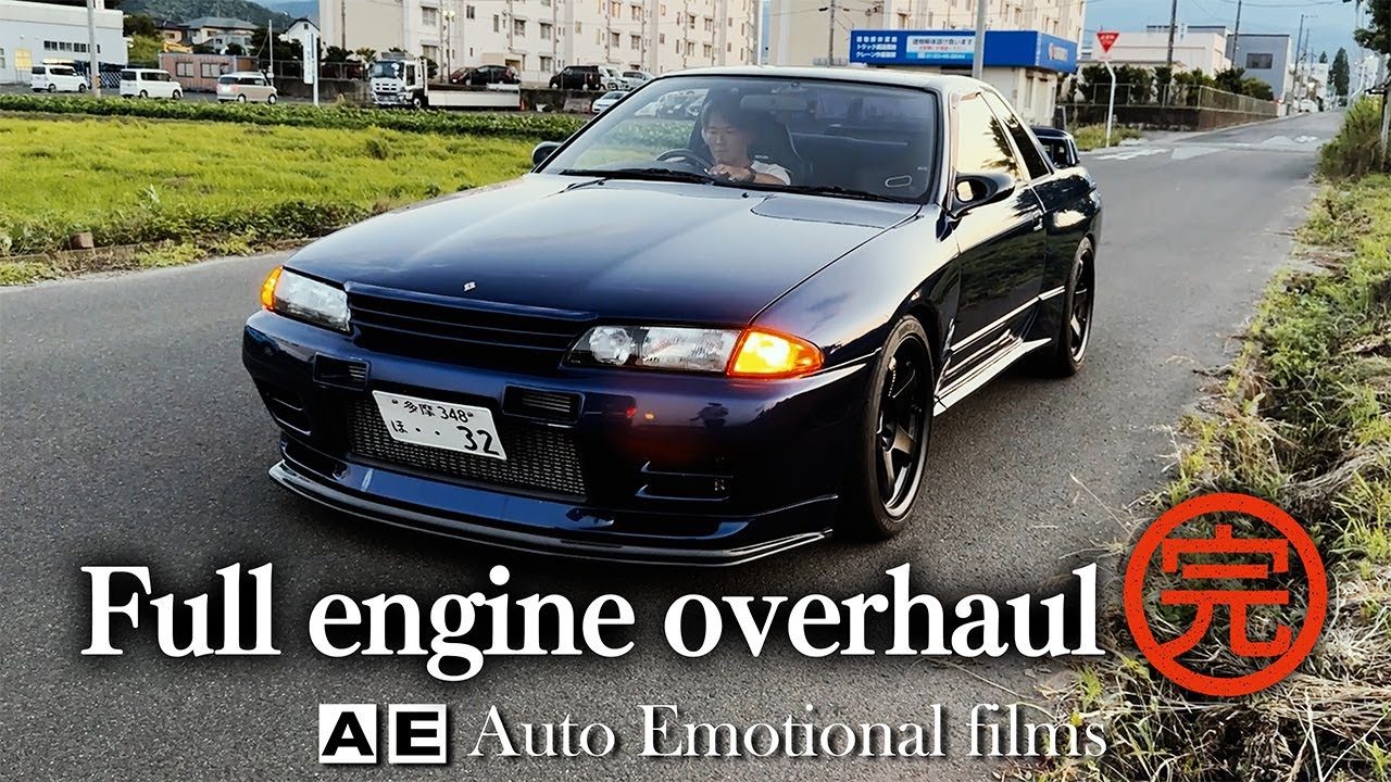 ついに完成！？愛車のBNR32 スカイラインGT-Rのエンジンオーバーホールなど諸々が完成しました！！㊙パーツも付いて大満足！！R32GTR MoTec C1212 RAINIK