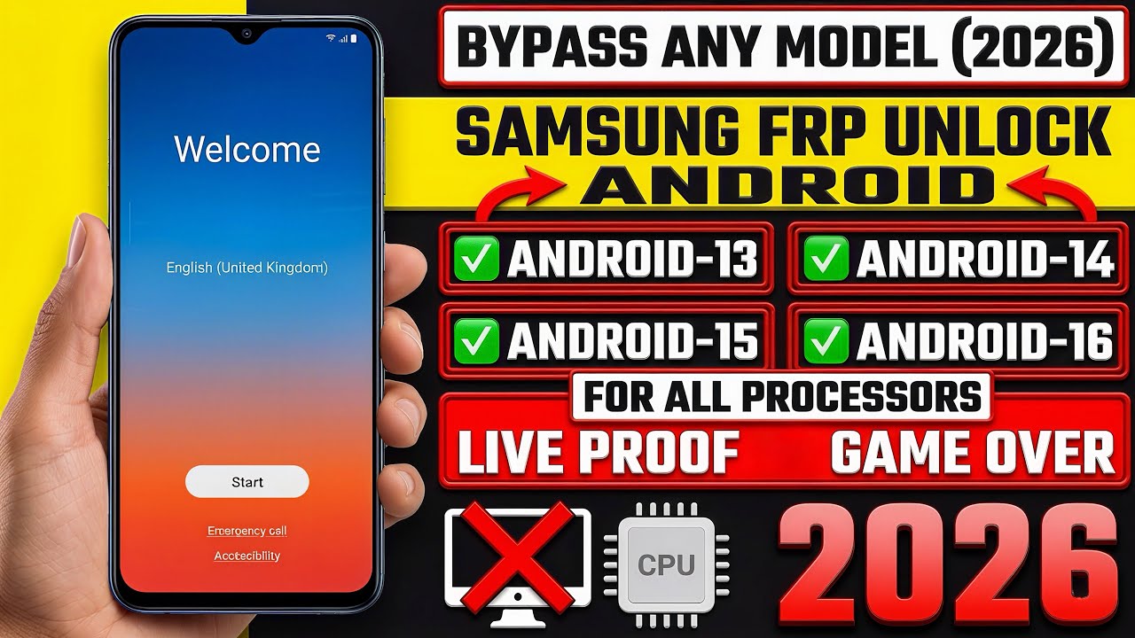 🔓 All Samsung FRP Bypass 2026 | Android 14/15/16 | No PC | 100% Working New Method ✅