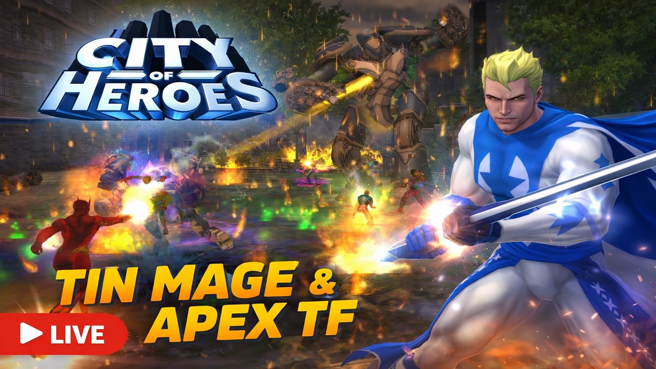 Unlocking Incarnates on City of Heroes | Tin Mage & Apex TF With Viewers