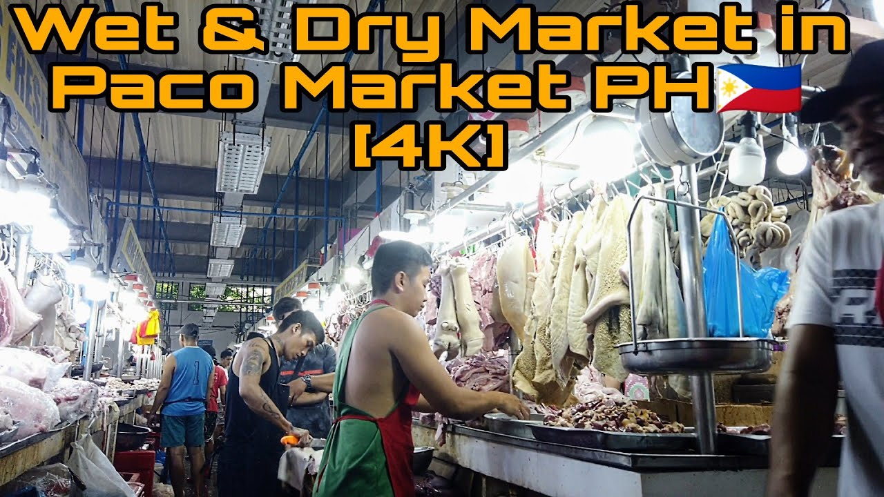 Paco Market l Manila PH🇵🇭 l Wet & Dry Market l walk tour[4k] l citiwalk4k