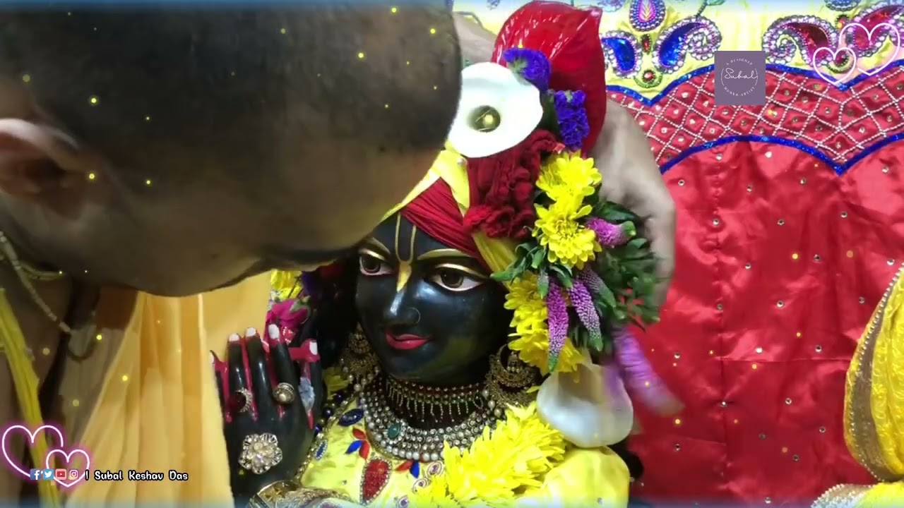 Radha Syamsundar Live Turban Tutorial-45 | Turban Making, ISKCON, Central New Jersey, Deity Darshan.