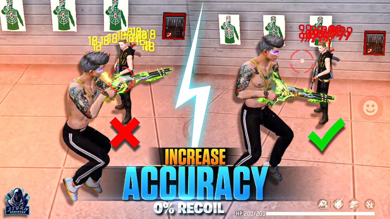 increase  ( HEADSHOT ACCURACY) 100% || REAL TRICK 😱