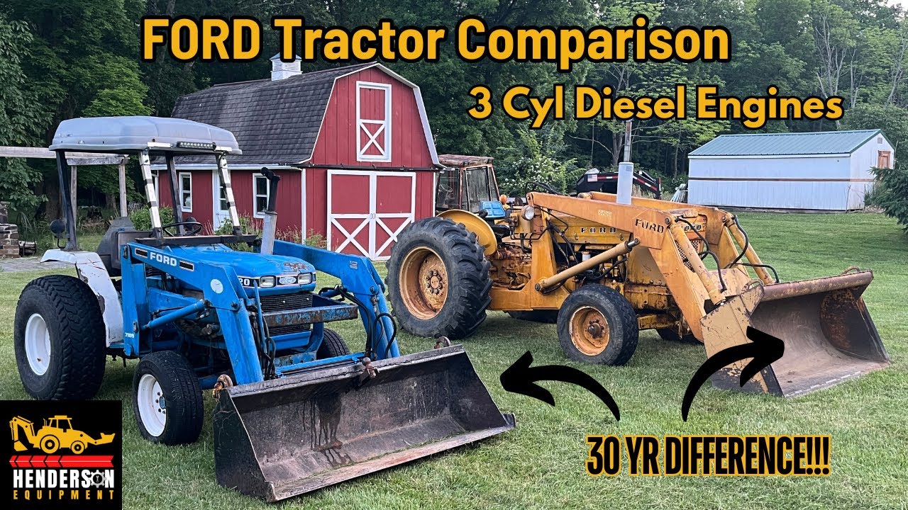 Ford Tractor Comparison - Generational Differences - 3 Cyl Diesel Engine Power
