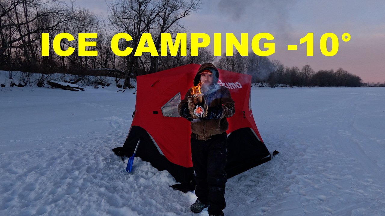 Camping Overnight Ice Fishing
