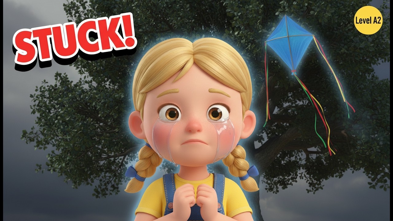 Oh no! The Magic Kite is Stuck! 🪁 | Learn English Through Story (A2)