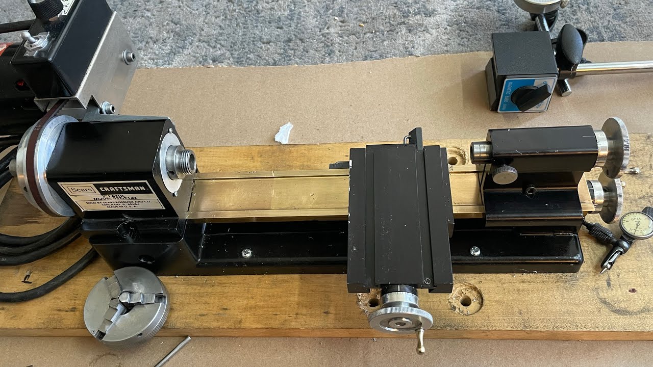 1981 Craftsman (Sherline) precision lathe (Lathe test).