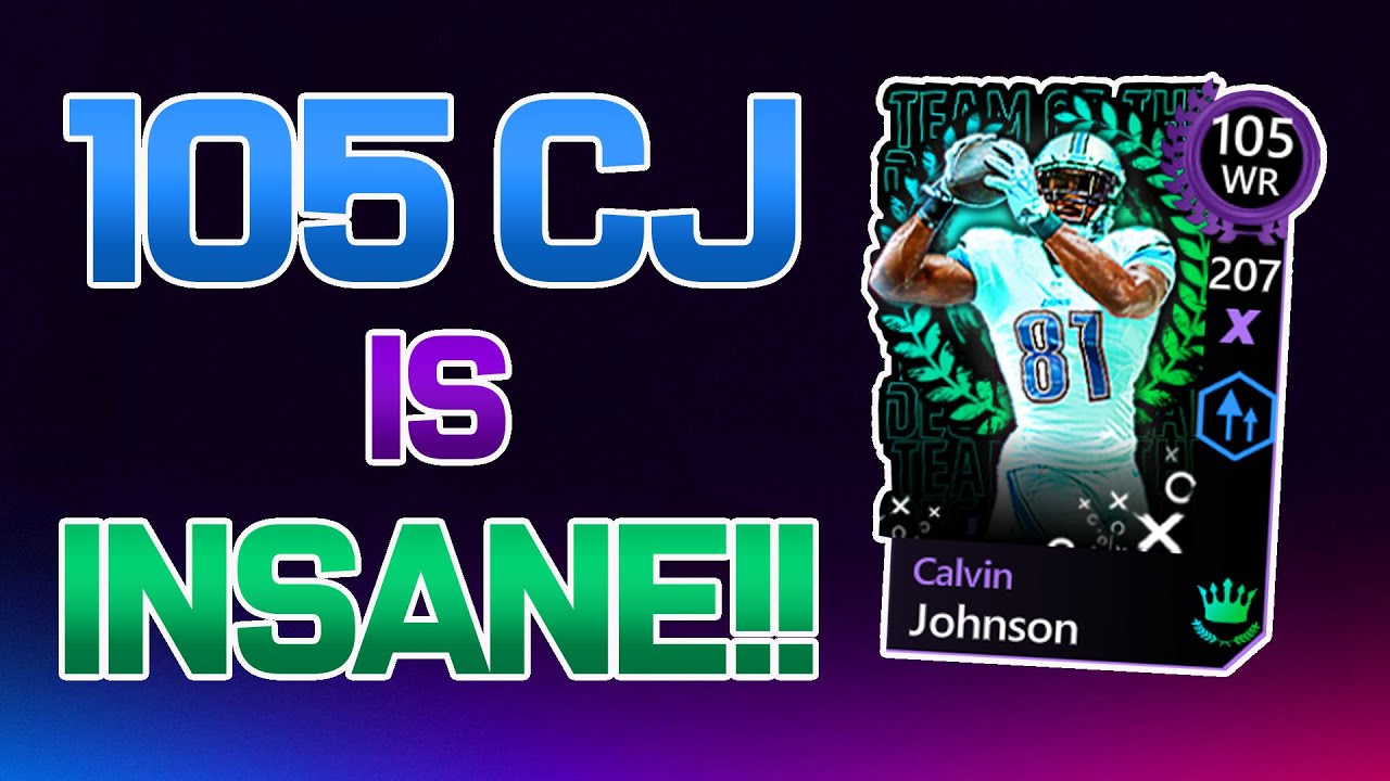 105 MAX CALVIN JOHNSON IS INSANE | MADDEN MAX CJ | MADDEN MOBILE 20