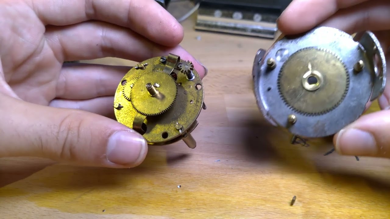 Repairing a tiny travel alarm clock.