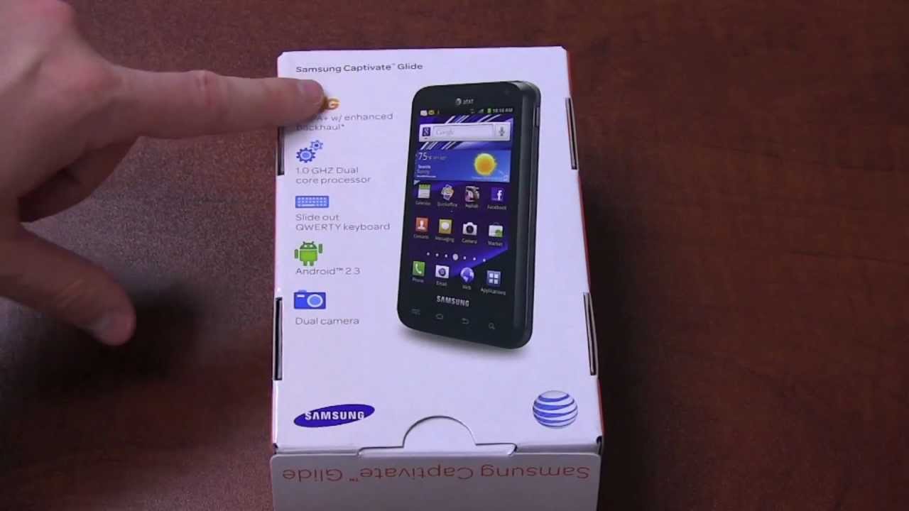 Samsung Captivate Glide Unboxing & Hands On