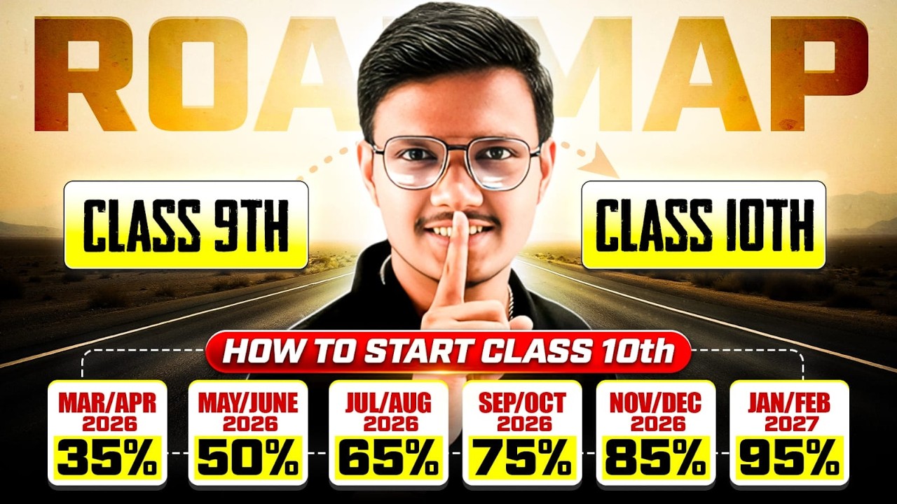 Class 9 to 10th Complete Roadmap 2026 | How to Start Class 10th for 95% in Board Exam | Study Plan