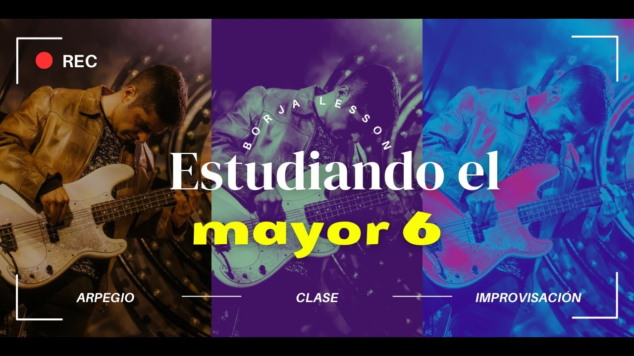 Estudiando el Mayor 6 en estilo walking bass