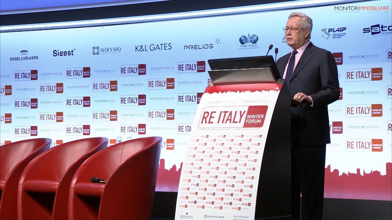 RE ITALY 2018 Winter Forum, Le prospettive economiche: Giulio Tremonti