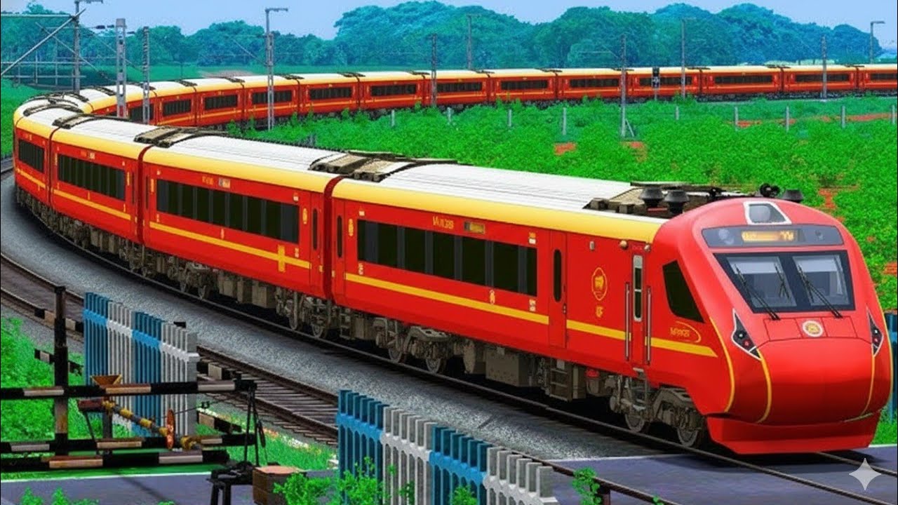 Train High Speed Crossing in Railway Gate | BUMPY RAILROAD | Train Simulator | Railwork | NTG GAMING