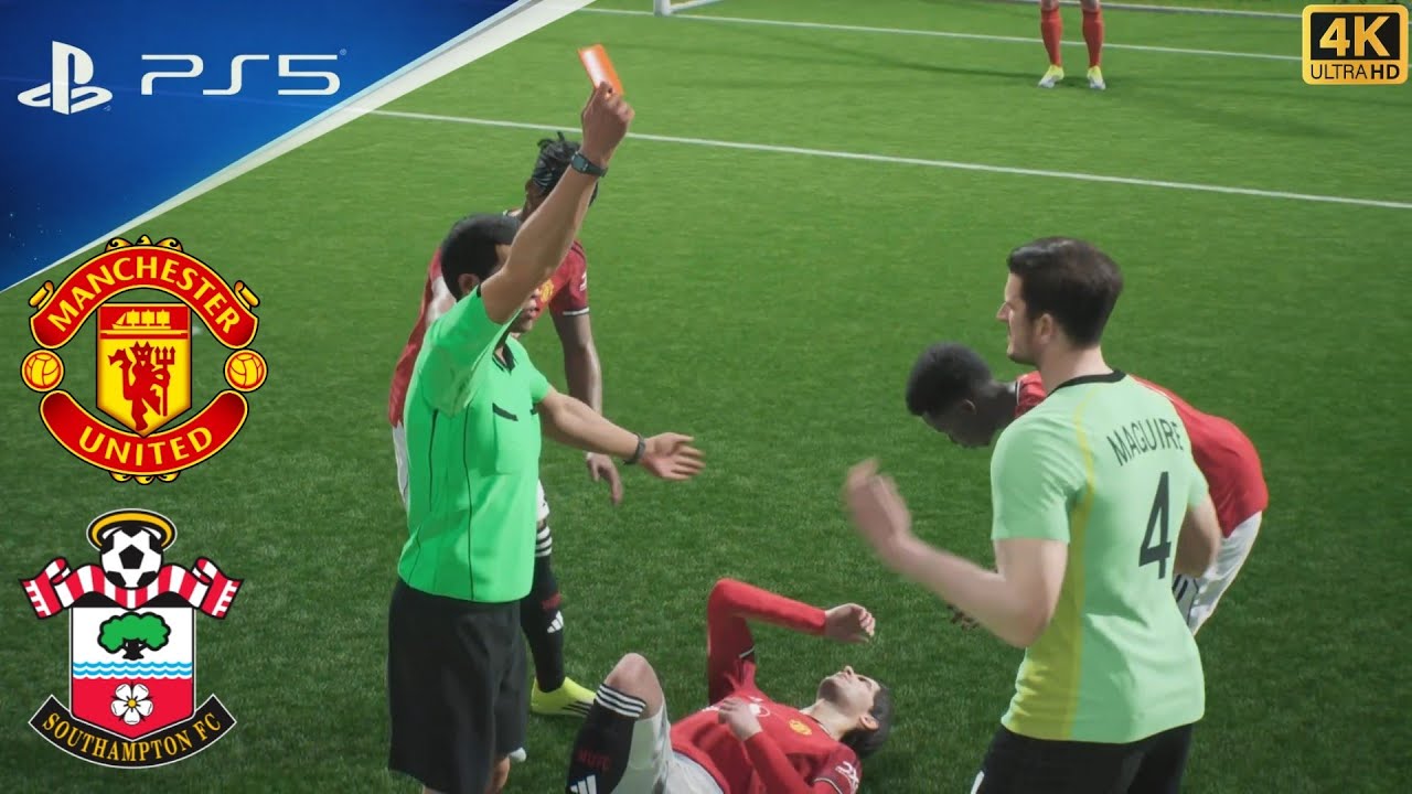 English Clubs Manchester United vs Southampton eFootball 2026 PlayStation 5 4K