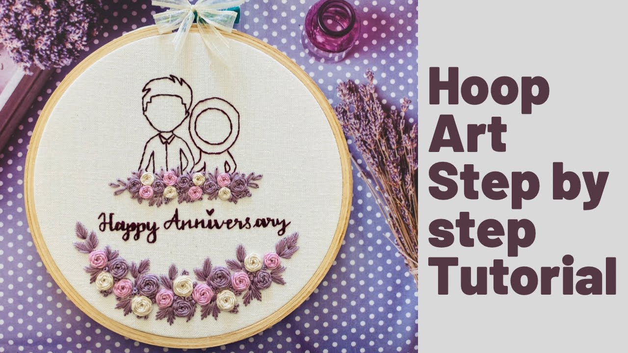 Hoop Art step By Step Easy Tutorial | 2021 | afeei