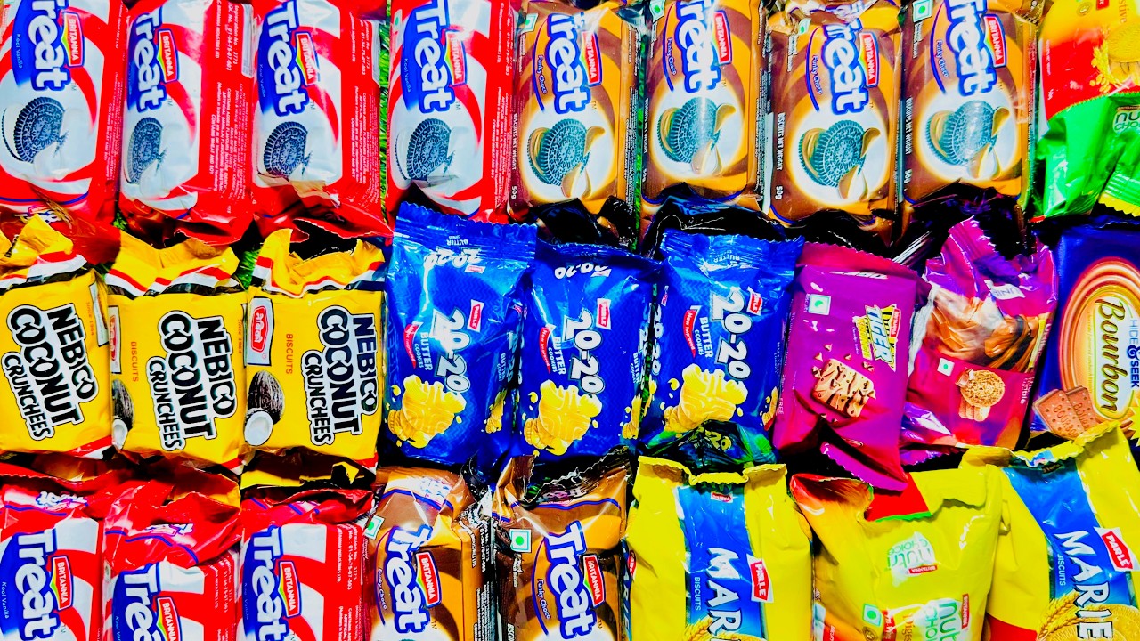 ASMR Biscuit Unboxing (No Talking) | Ultra-Satisfying Cookie Sounds Worldwide