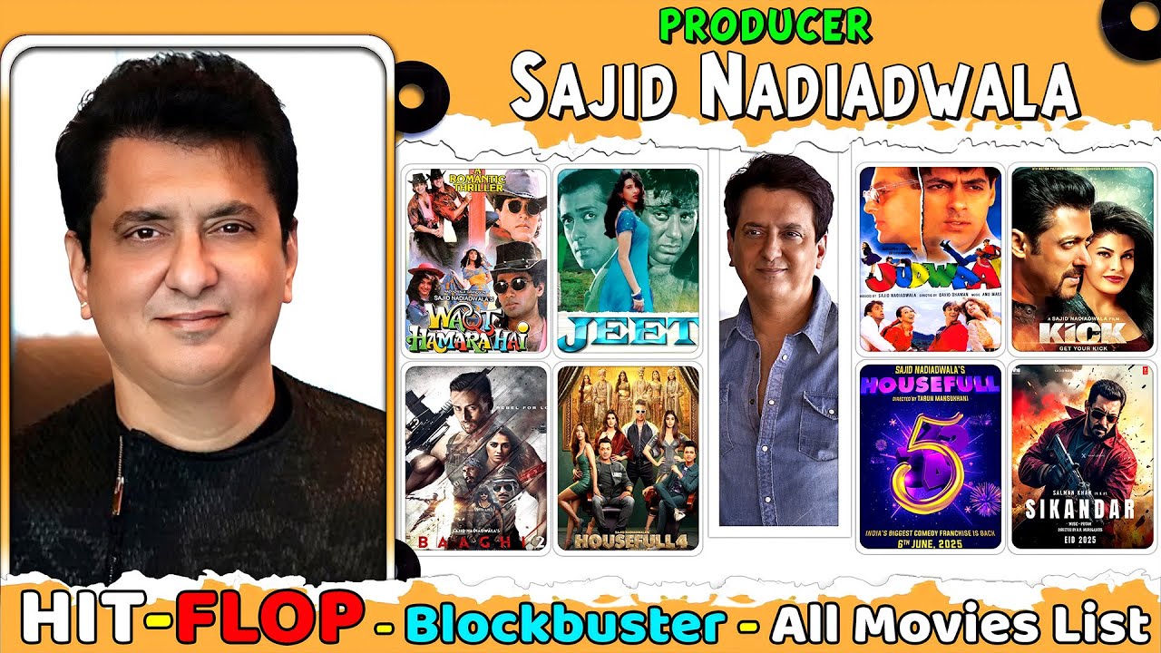 Sajid Nadiadwala All Movies List Hit and Flop || Sajid all Movies Box Office Collection | Sikandar