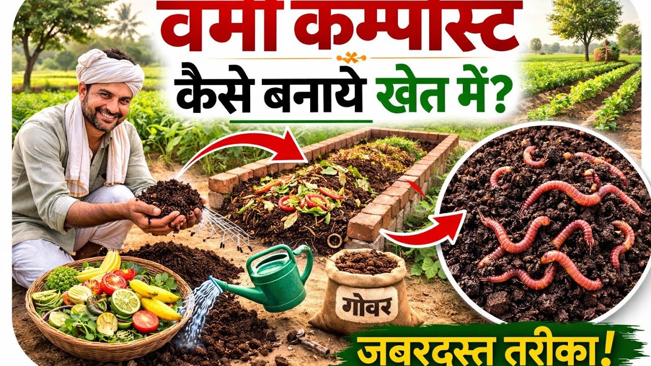 Vermicompost Kaise Banaye Khet Mein