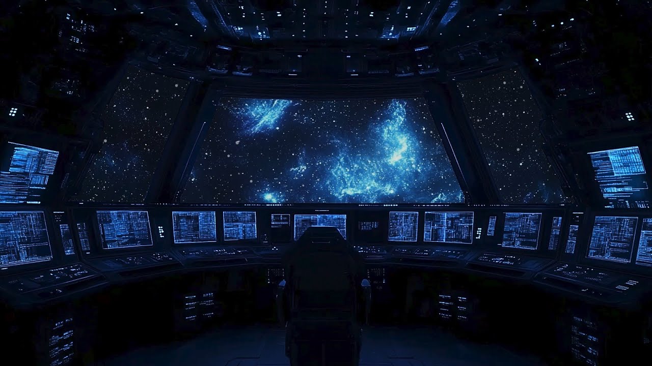 Cosmic Spaceflight 🚀 Spaceship Ambience for Sleeping