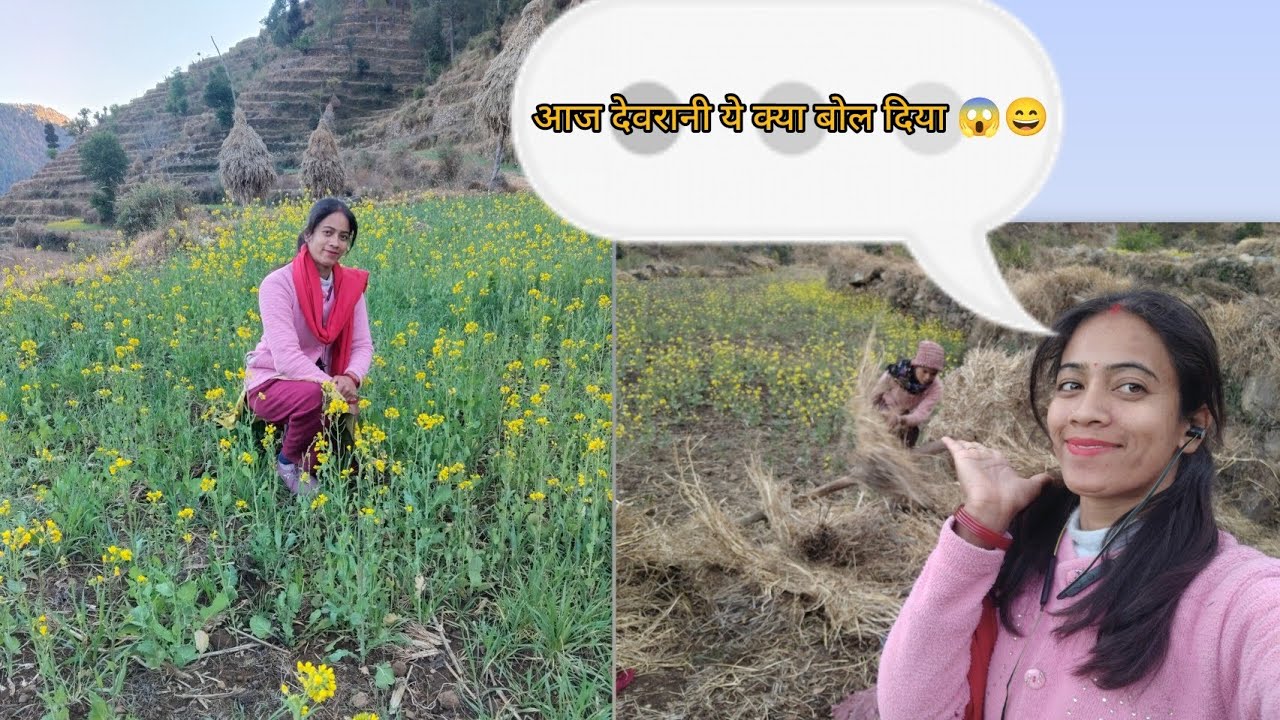 आज गए हम घास के लिए वहां जाके हो गया हमारे साथ पोपट 😄🫢