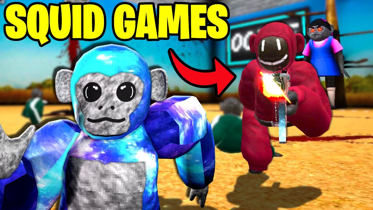 Can I SURVIVE Scary Baboon SQUID GAMES???