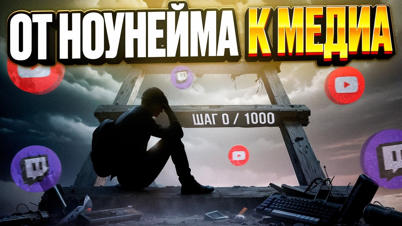ОТ НОУНЕЙМА К МЕДИА: НОУНЕЙМ ДНЕВНИК #1 #твич #КС2 #стример #ошибки #путь