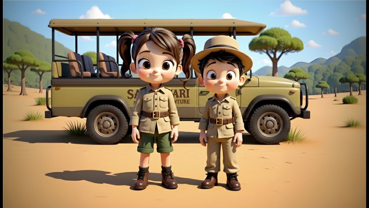 Um Safari Divertido | Música Infantil Divertida e Educativa | Brincar de Cantar