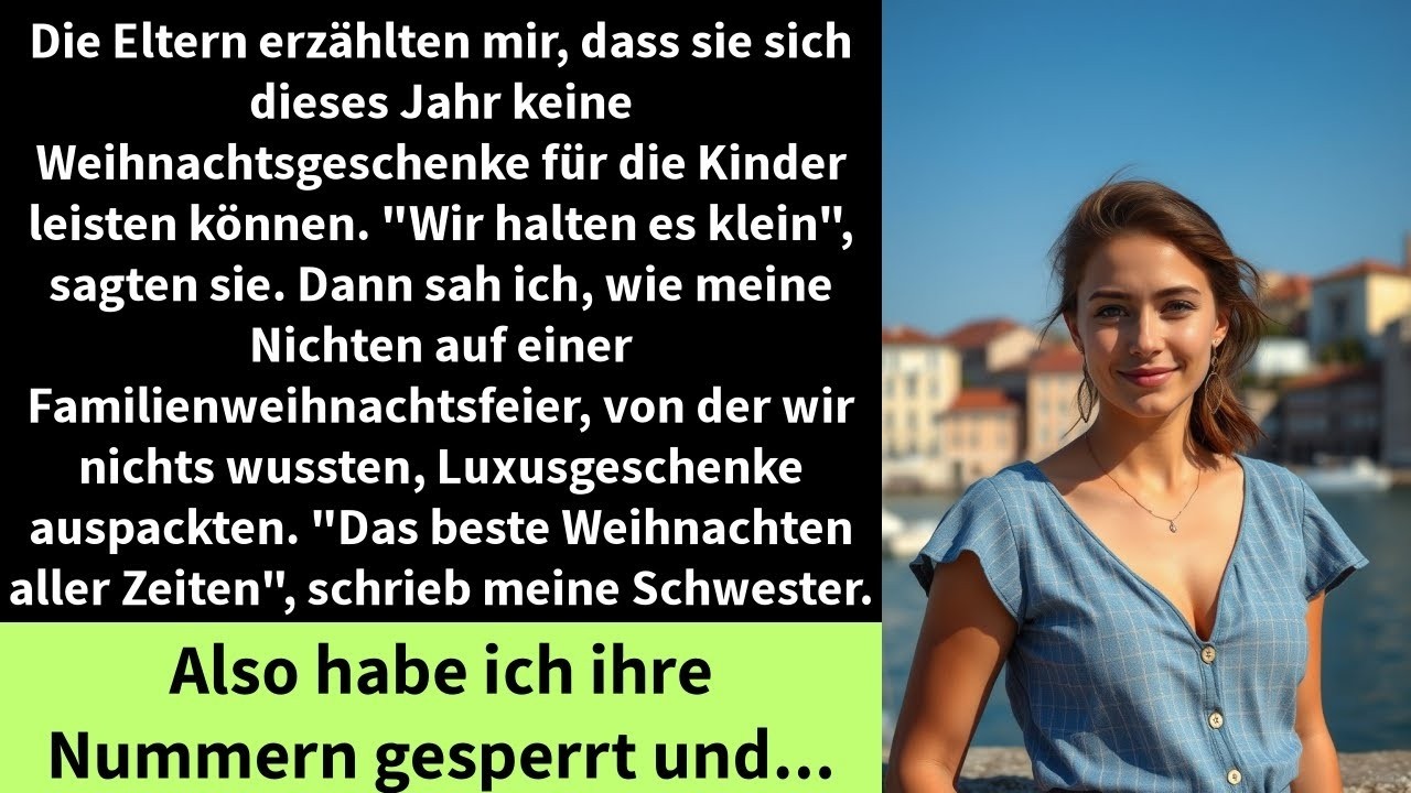Die Eltern erzählten mir, dass sie sich dieses Jahr keine Weihnachtsgeschenke für die Kinder