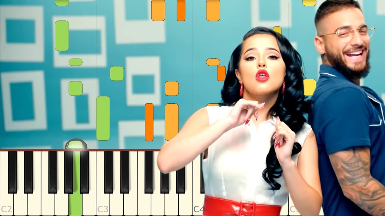 La Respuesta - Becky G, Maluma - Piano - Synthesia