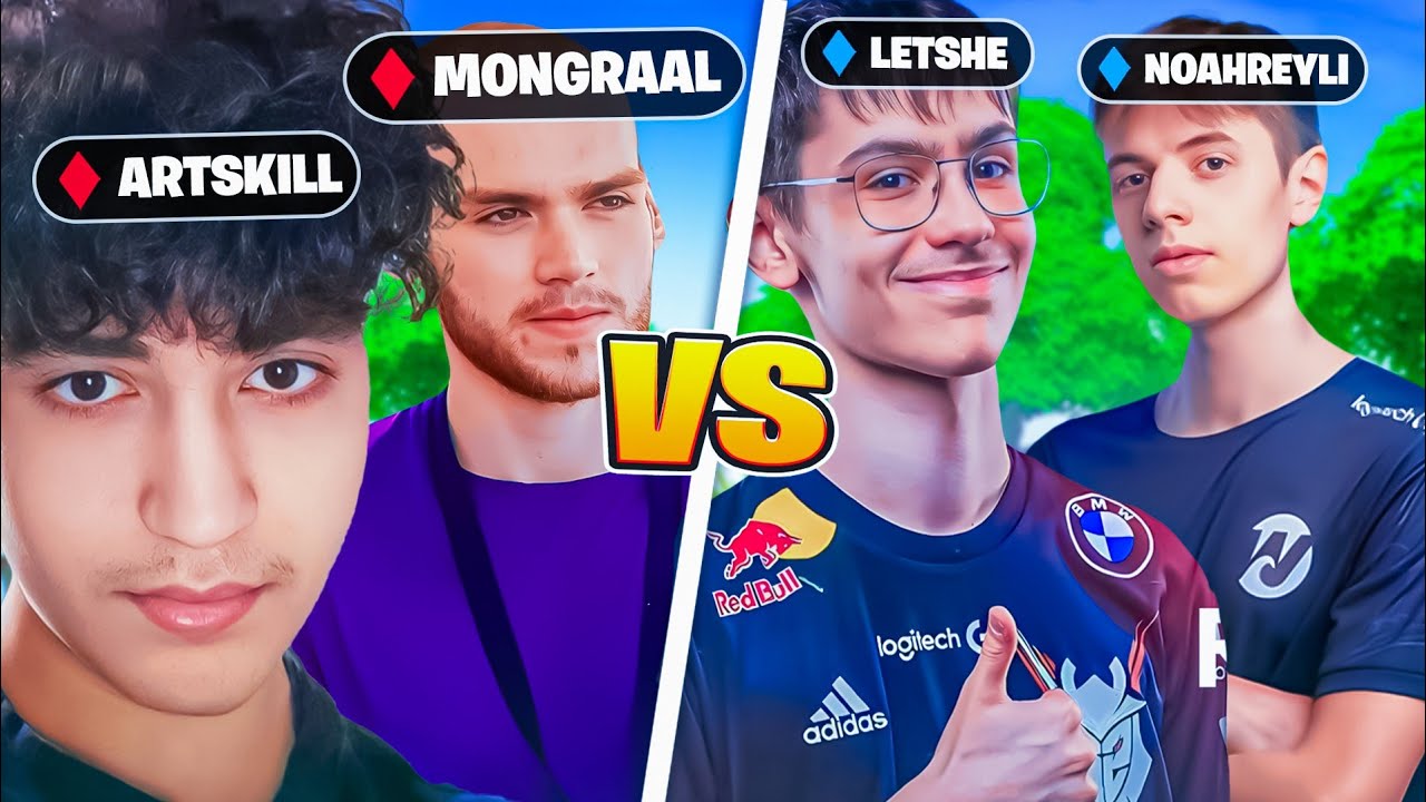 Mongraal X Artskill VS Noahreyli... 😈 (ft. LeTsHe & Juu)