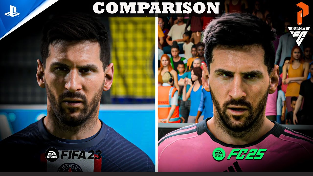 FIFA23 vs FC25 PS5 Comparison! (Gameplay, Graphics, Player Animation, and more!)