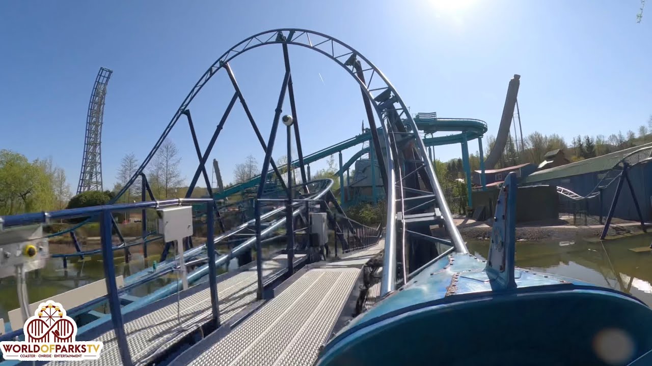 Mecalodon - Walibi Belgium NEW 2025 (Onride POV) Neue Achterbahn Roller Coaster - 1st Row Achtbaan