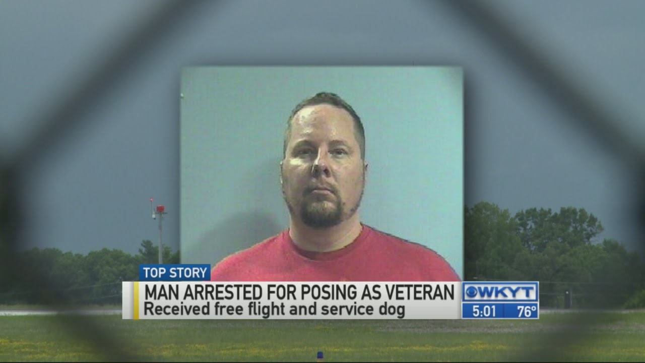 Man arrested for posing as veteran